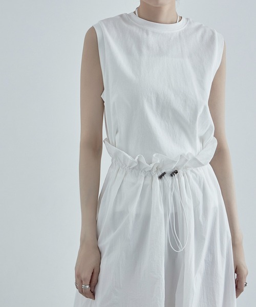 「etoll.」 ドッキングワンピース FREE ブラック レディース_画像6