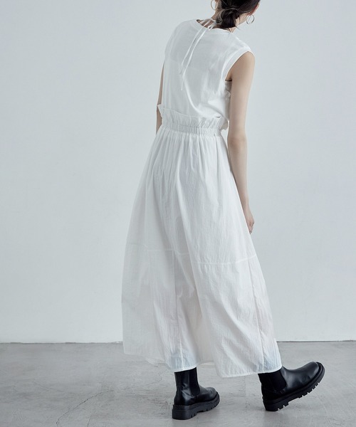 「etoll.」 ドッキングワンピース FREE ブラック レディース_画像9