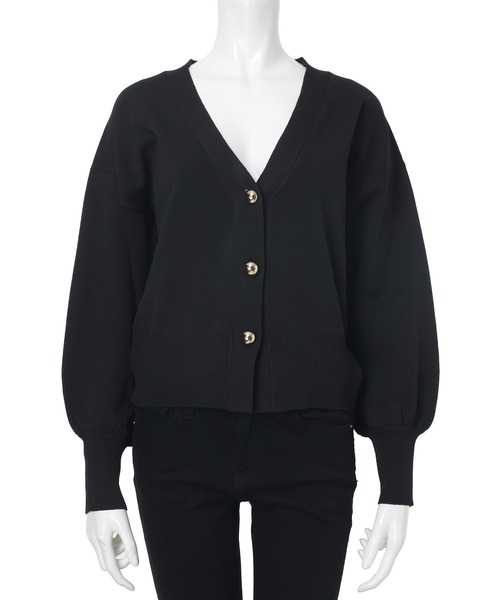 fifth（フィフス） カーディガン ゴールドボタンVネックニット