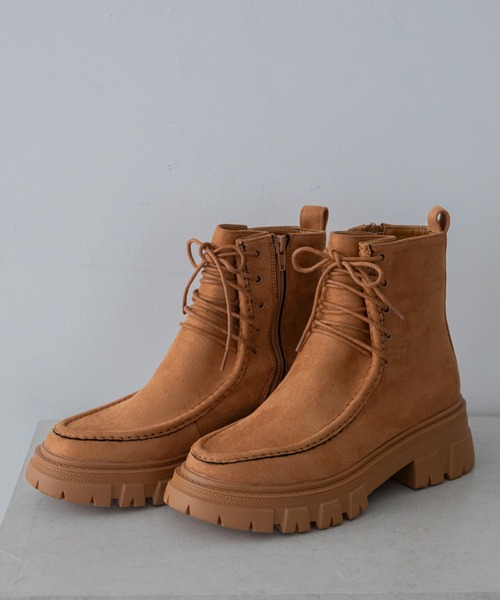 ブーツ デザート風編み上げブーツ レディース : ZOZOTOWN Yahoo!店