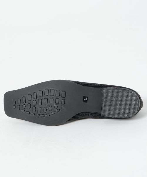 「JEANASIS」 フラットパンプス MEDIUM シルバー レディース_画像5