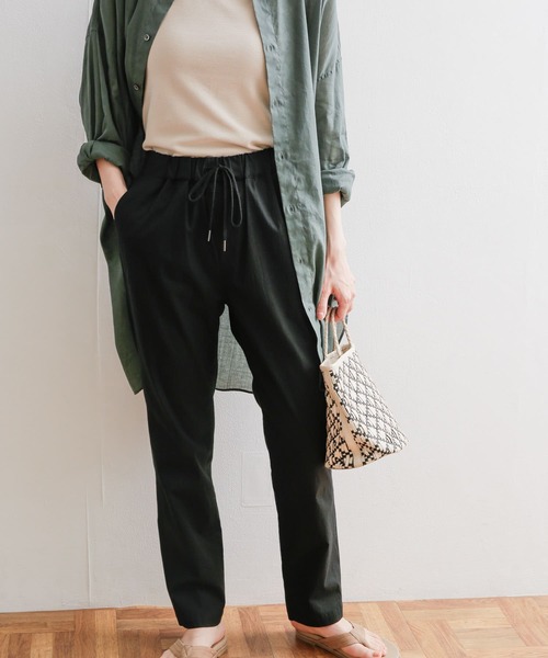 「URBAN RESEARCH DOORS」 イージーパンツ MEDIUM ライトベージュ レディース_画像3