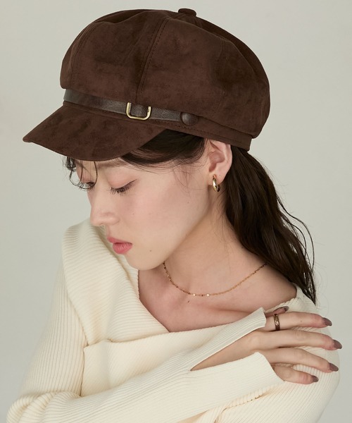 Cherir Mignon 帽子 キャスケット 「Cherir Mignon」ベルトデザイン