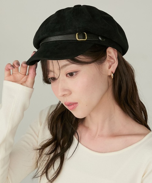 Cherir Mignon 帽子 キャスケット 「Cherir Mignon」ベルトデザイン