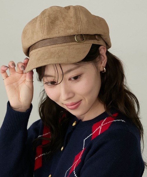 Cherir Mignon 帽子 キャスケット 「Cherir Mignon」ベルトデザイン