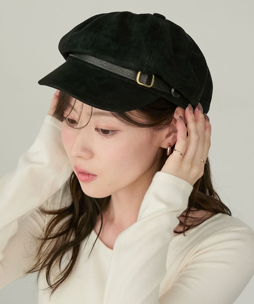 Cherir Mignon 帽子 キャスケット 「Cherir Mignon」ベルトデザイン