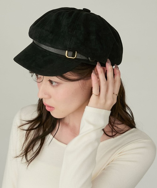 Cherir Mignon 帽子 キャスケット 「Cherir Mignon」ベルトデザイン