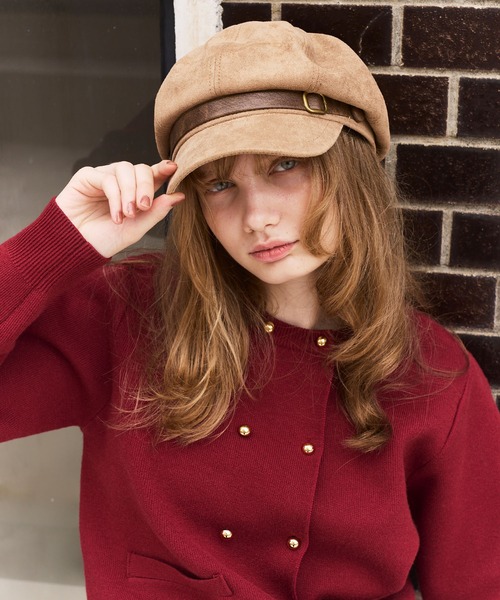 Cherir Mignon 帽子 キャスケット 「Cherir Mignon」ベルトデザイン