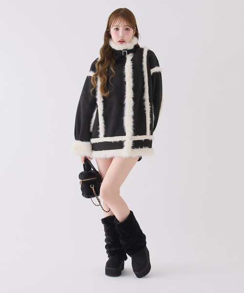 one after another NICE CLAUP ブーツ 「新色ブラック」2wayフェイク