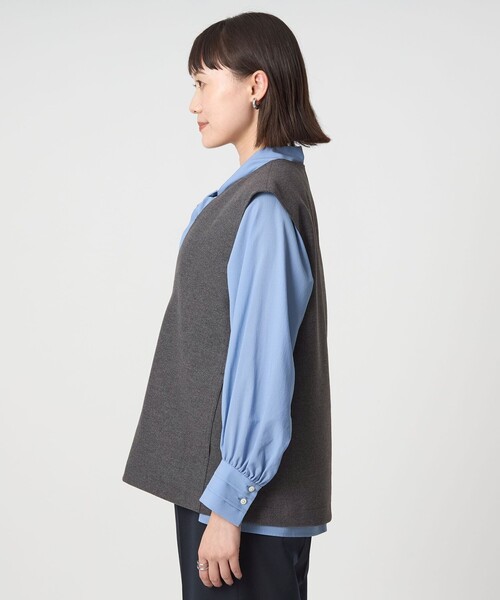 新品 green label relaxing 圧縮ジャージー Vネック ベスト グリーンレーベルアッシュクジャージー Vネック ベスト - グリーン