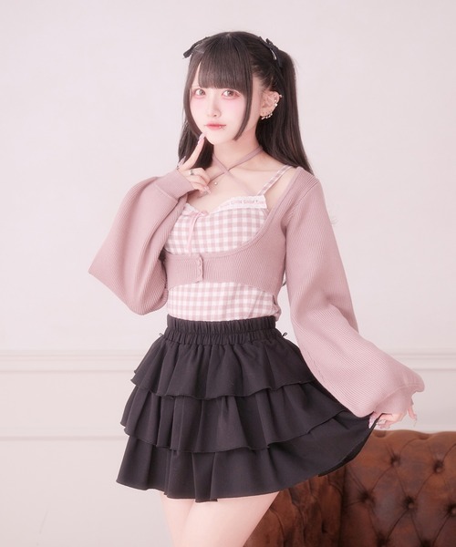 Pal elfy ニット セーター ハシゴレースアンサンブルニット レディース