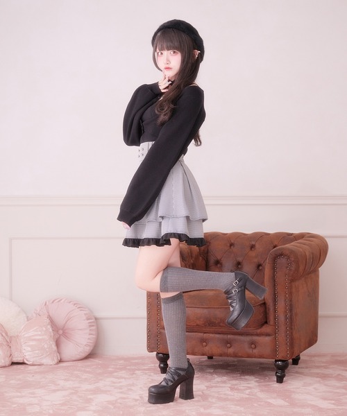 Pal elfy ニット セーター ハシゴレースアンサンブルニット レディース