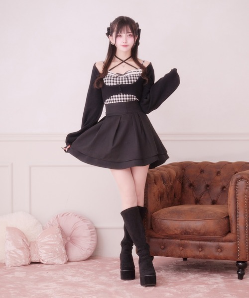 Pal elfy ニット セーター ハシゴレースアンサンブルニット レディース