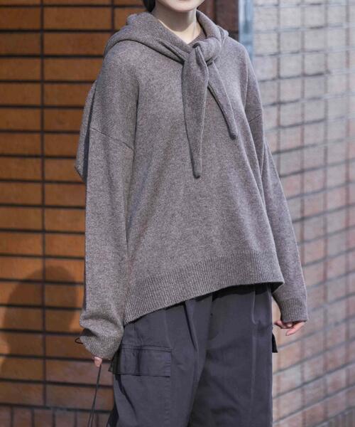 かぐれ マフラー ストール ヤクウールフードマフラー レディース