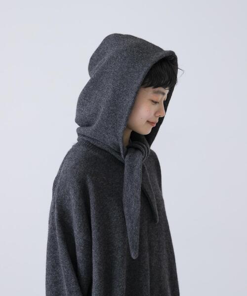 かぐれ マフラー ストール ヤクウールフードマフラー レディース