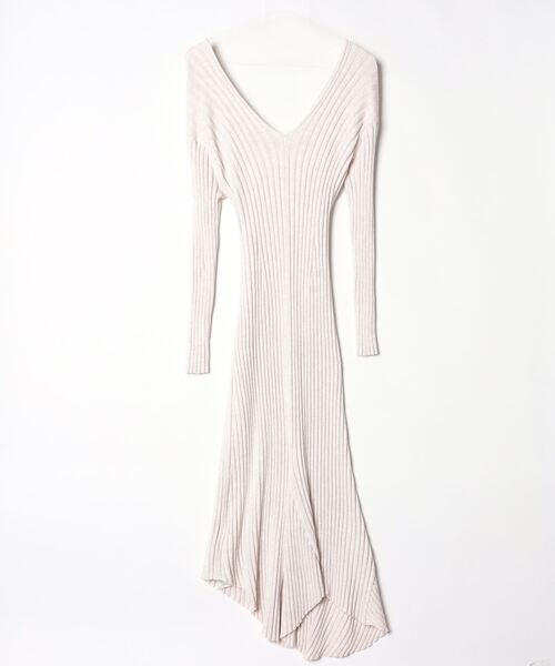 「styling/」 ニットワンピース 0 ホワイト レディース_画像2