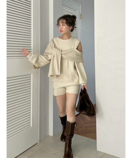 SNIDEL（スナイデル） ニット セーター ディフォメーションニットプル