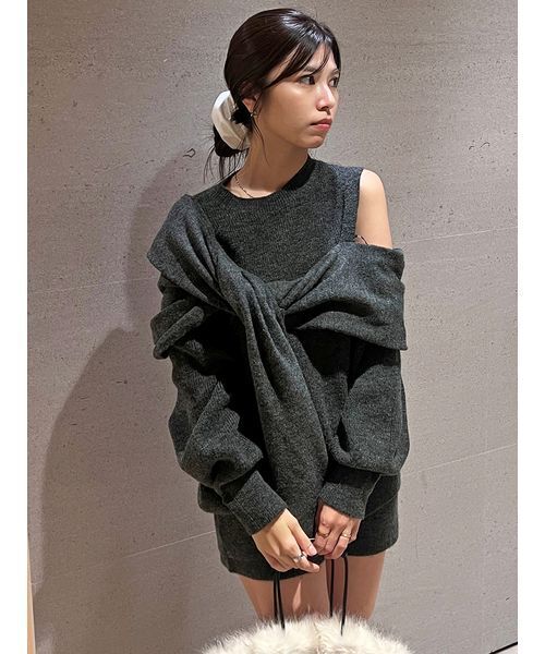 SNIDEL（スナイデル） ニット セーター ディフォメーションニットプル