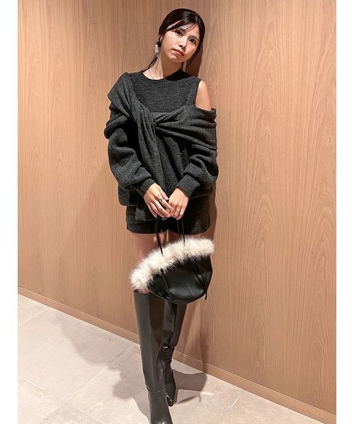 SNIDEL（スナイデル） ニット セーター ディフォメーションニットプル