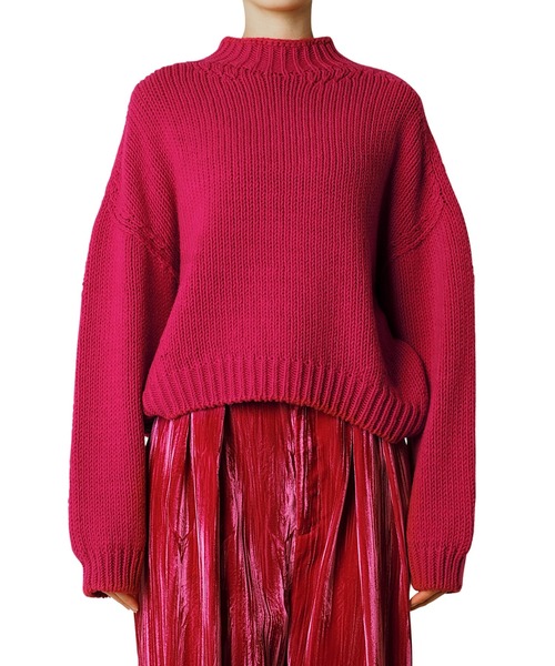 LE CIEL BLEU（ルシェルブルー） 長袖ニット 36 ピンク レディース