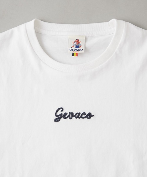 「GEVACO」 半袖Tシャツ LARGE ホワイト レディース_画像3