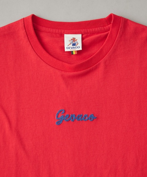「GEVACO」 半袖Tシャツ LARGE ホワイト レディース_画像4