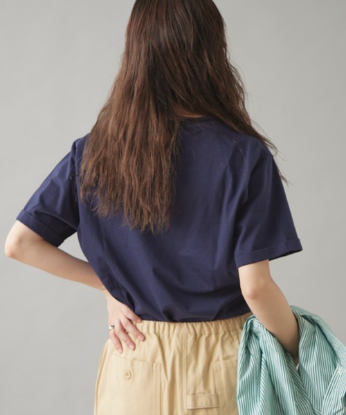 「GEVACO」 半袖Tシャツ LARGE ホワイト レディース_画像7