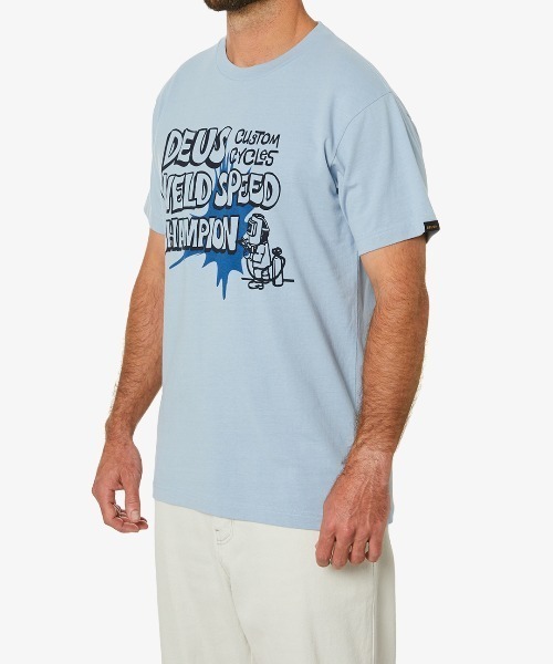 「DEUS EX MACHINA」 半袖Tシャツ MEDIUM ブルー メンズ_画像3