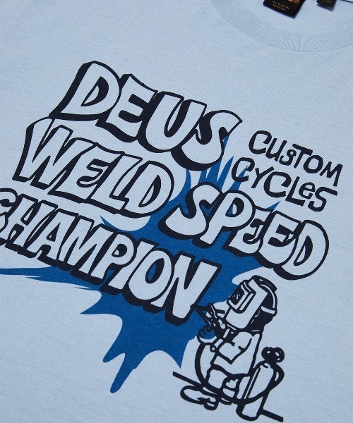「DEUS EX MACHINA」 半袖Tシャツ MEDIUM ブルー メンズ_画像7