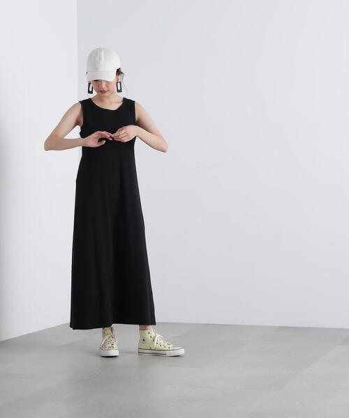 「N.(N. Natural Beauty Basic)」 ノースリーブワンピース MEDIUM ブルー レディース_画像7