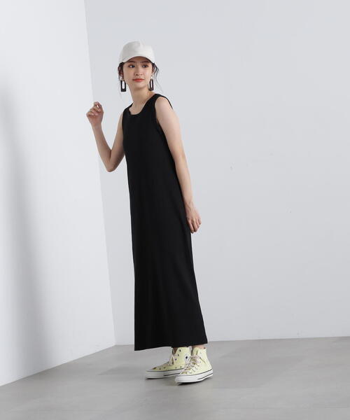 「N.(N. Natural Beauty Basic)」 ノースリーブワンピース MEDIUM ブルー レディース_画像8