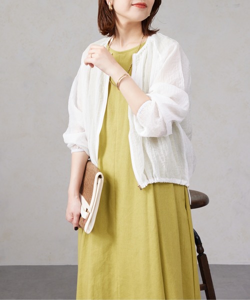 「Chez toi」 長袖ブラウス FREE オフホワイト レディース_画像4