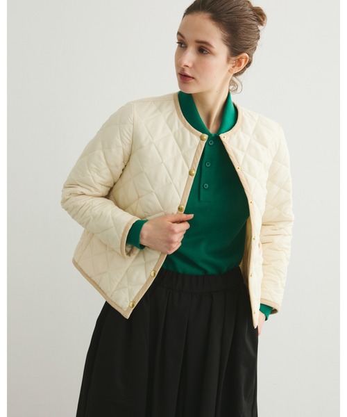 TRADITIONAL WEATHERWEAR トラディショナルウェザーウェア ジャケット 38 ネイビー×グリーン レディース Traditional Weatherwear（トラディショナル ウェザーウェア