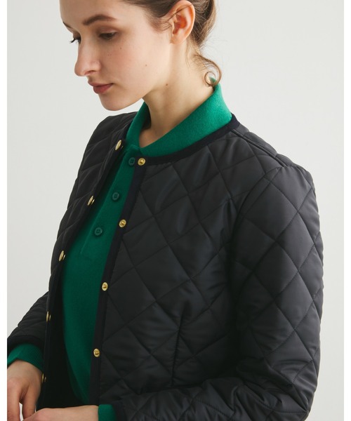 TRADITIONAL WEATHERWEAR トラディショナルウェザーウェア ジャケット 38 ネイビー×グリーン レディース Traditional Weatherwear（トラディショナル ウェザーウェア