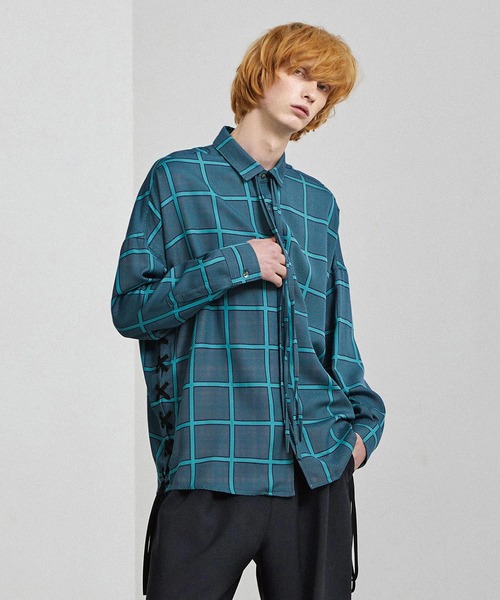 SHAREEF 長袖シャツ サイズ2 SHAREEF（シャリーフ） 長袖シャツ 2 ネイビー メンズ : ZOZOTOWN