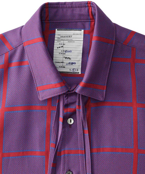 SHAREEF 長袖シャツ サイズ2 SHAREEF（シャリーフ） 長袖シャツ 2 ネイビー メンズ : ZOZOTOWN