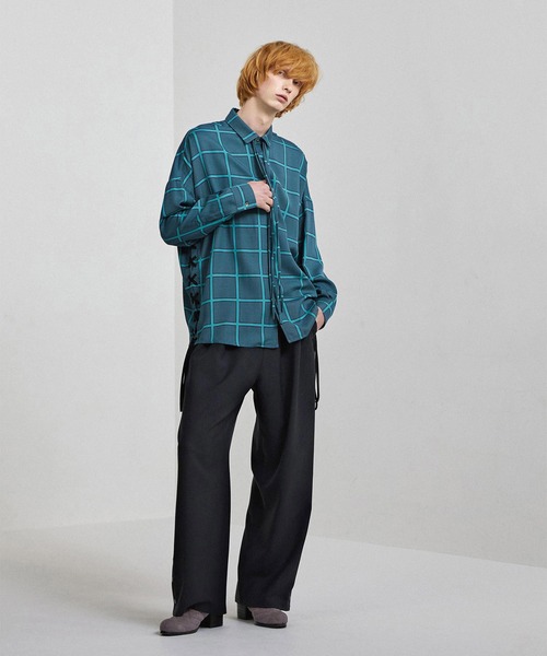 SHAREEF（シャリーフ） 長袖シャツ 2 ネイビー メンズ : ZOZOTOWN