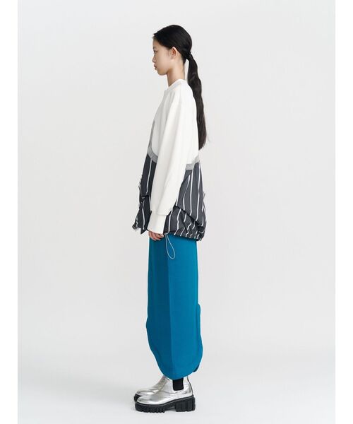 UN3D.（アンスリード） スカート EDGE WAVE KNIT SK「セットアップ着用