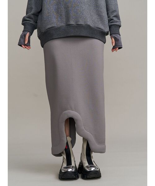 UN3D.（アンスリード） スカート EDGE WAVE KNIT SK / エッジウェーブ