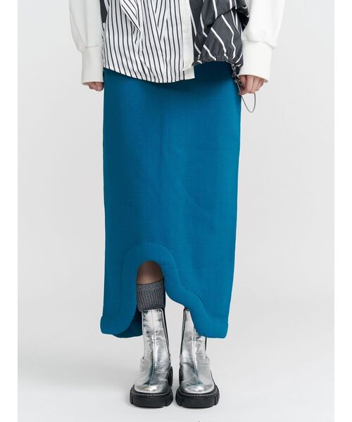 UN3D.（アンスリード） スカート EDGE WAVE KNIT SK / エッジウェーブ