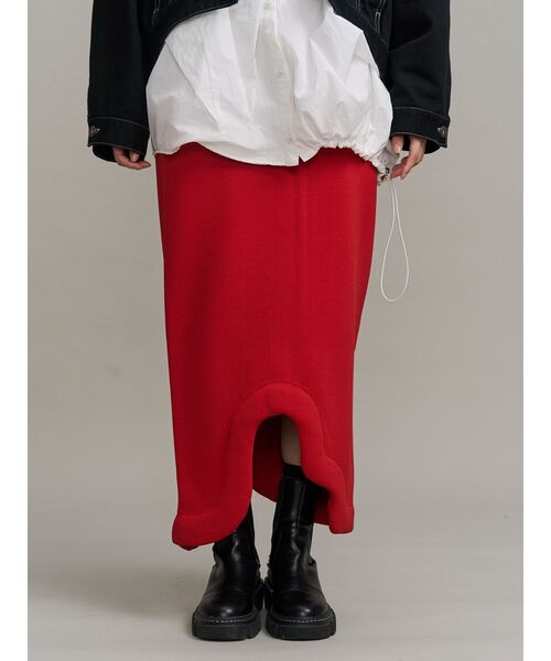 UN3D.（アンスリード） スカート EDGE WAVE KNIT SK / エッジウェーブ