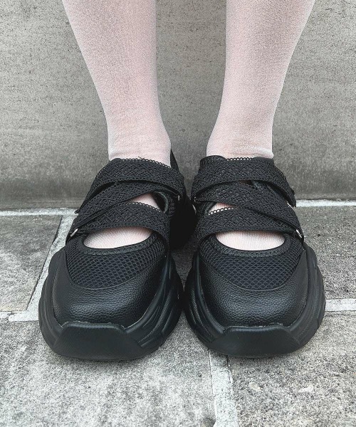 「F i.n.t」 ローカットスニーカー LL ブラック レディース_画像7