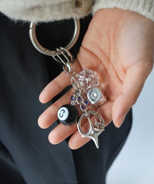 キーホルダー 「 Sowel. / ソエル 」 ダイス ビリヤードボール