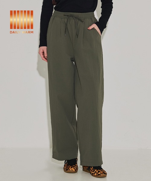 coca（コカ） パンツ 「DAILY WARM」ナイロン微起毛タックパンツ