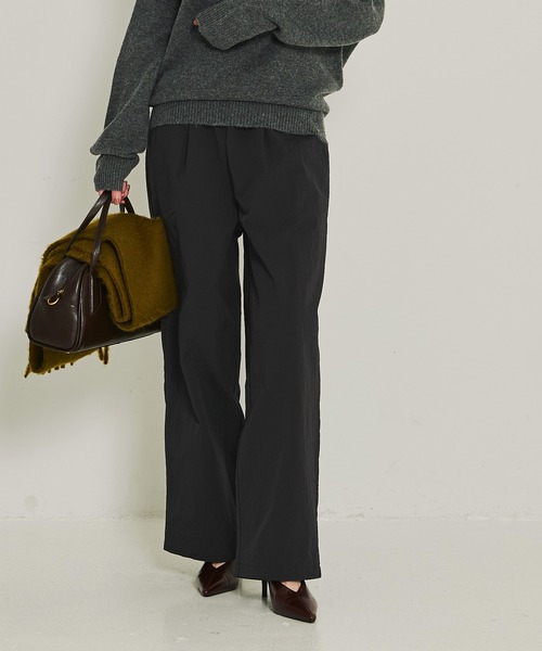 coca（コカ） パンツ 「DAILY WARM」ナイロン微起毛タックパンツ