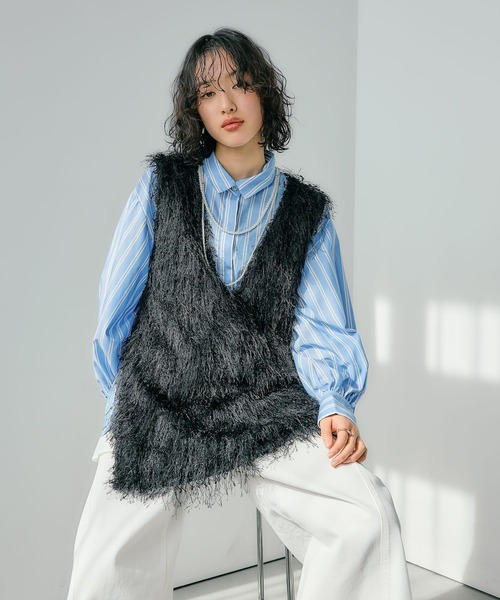 LEPSIM（レプシィム） ベスト FREE アイボリー レディース : ZOZOTOWN