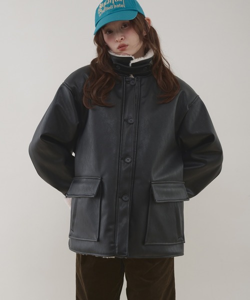 ジャケット・アウター M&Y and wander（アンドワンダー） グラミチ ジャガードテープ フリース