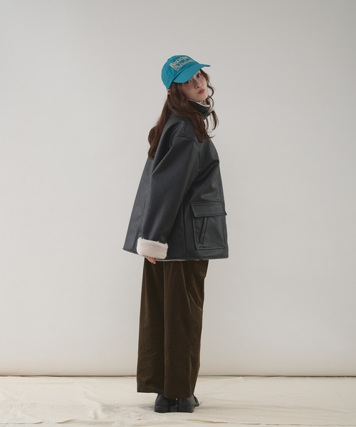 MUHET（ミュエータ） ブルゾン アウター reversible synthetic leather