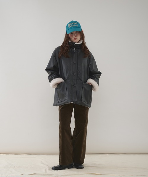 MUHET（ミュエータ） ブルゾン アウター reversible synthetic leather