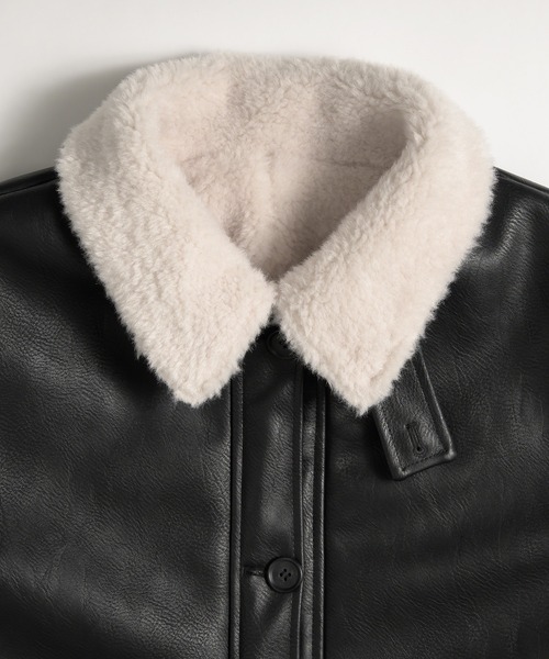 MUHET（ミュエータ） ブルゾン アウター reversible synthetic leather